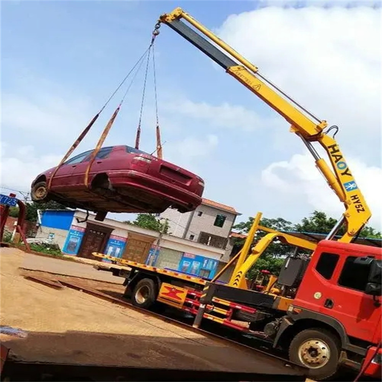 福州长乐吊车救援小汽车怎么吊