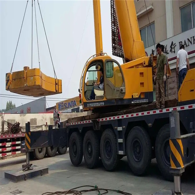 福州长乐当地吊车出租|机器吊装|75吨|工厂搬迁服务